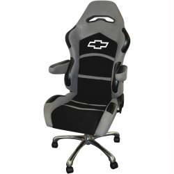 Office racing seat office chair chevy bowtie