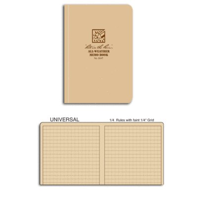 Rite in the rain 954T tan tactical memo book