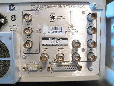 Tektronix WFM601E and 764 digital audio & video monitor