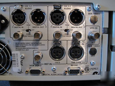 Tektronix WFM601E and 764 digital audio & video monitor