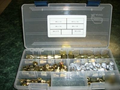 120 assorted rivet nuts rivnut nutserts ribbed metric