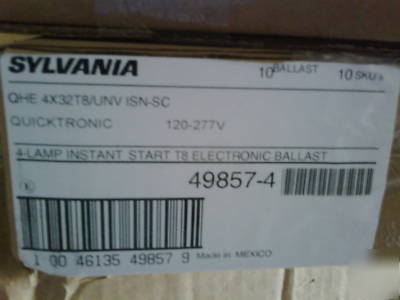 (30) 4 lamp electronic T8 ballasts - QHE4X32T8/unv isn