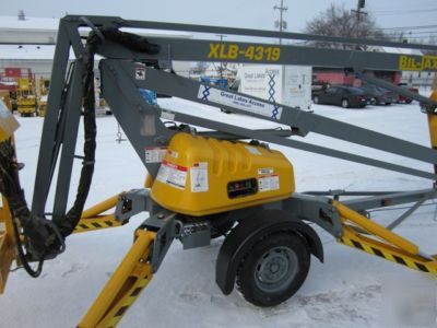 Bil jax 2005 43' towable manlift, 43/19 dc, boomlift 