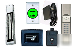 Complete 600 lb magnetic lock kit w/ wireless keypad ++