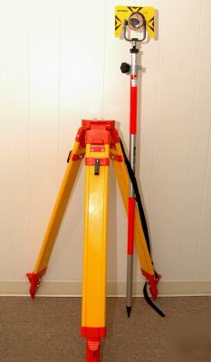 Cst/ berger prism + pole + tripod combo fits all topcon