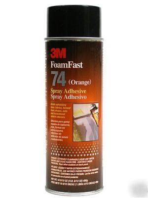 3Mâ„¢ foam fast 74 spray adhesive orange, inverted 24 fl 