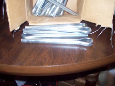 4 cases totaling 100 heavy duty cotter pins 6 3/4