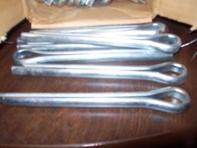 4 cases totaling 100 heavy duty cotter pins 6 3/4
