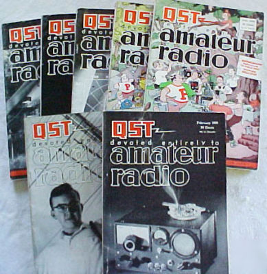 (7) issues 1956, 59 arrl qst magazine amateur ham radio