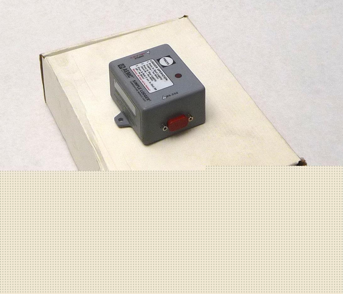 Aemc L605 simple temperature logger module thermistor