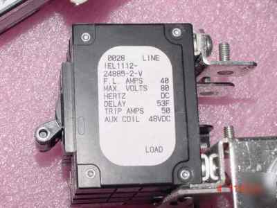 Airpax 40A 65V four pole circuit breakers IEL1112- 
