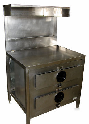Custom prep unit- 2BIN bun warmer, work top & overshelf