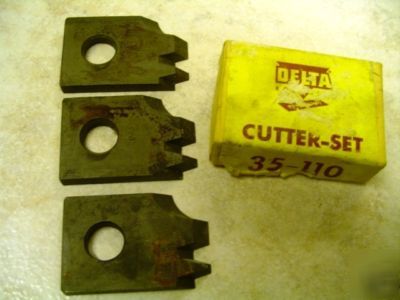 Delta rockwell moulding cutterhead knives 35-110 nos 