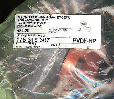 Georg fischer 319 zero static valve sygef pvdf hp 