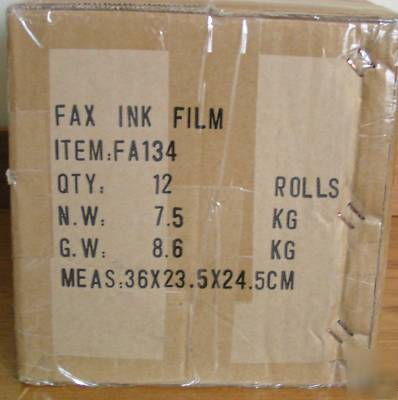 New 12 rolls fa-134 FA134 ink film for panasoinc fax
