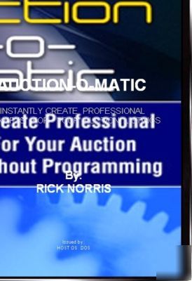 New auction-o-matic a software for ebay sellers