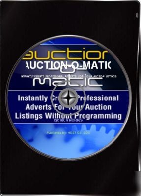 New auction-o-matic a software for ebay sellers