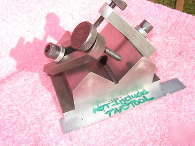 New brown&sharpe 750-c v-block(1)w/clamps xlnt $183 if 