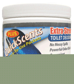 Quickscents plus toilet treatment packets