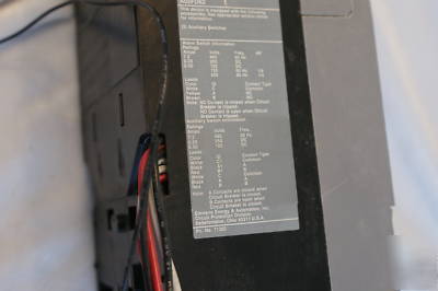 Siemens ite FD62F250 150 amp circuit breaker shunt trip
