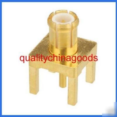 100 pcs mcx male pcb connector straight goldplated #073