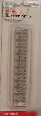 12-position euopean style barrier strip terminal block