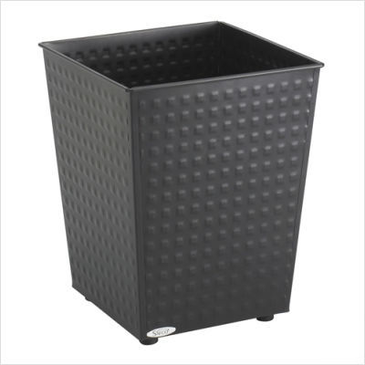 Checks wastebasket (set of 3) color: black