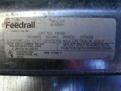 Feedrail FR100 trolley busway 
