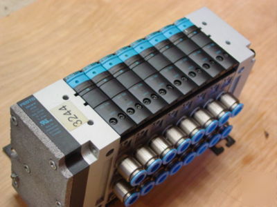 Festo CPV18-vi pneumatic valves 8 pack 24 volts dc