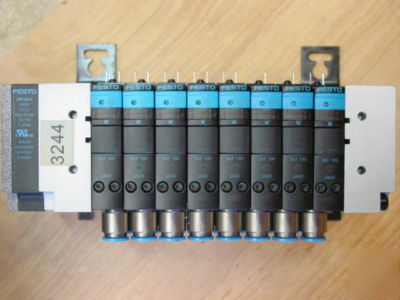 Festo CPV18-vi pneumatic valves 8 pack 24 volts dc