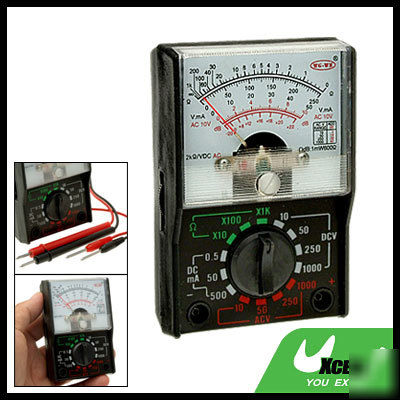 For home mini electron dc ac db ohm multimeter black
