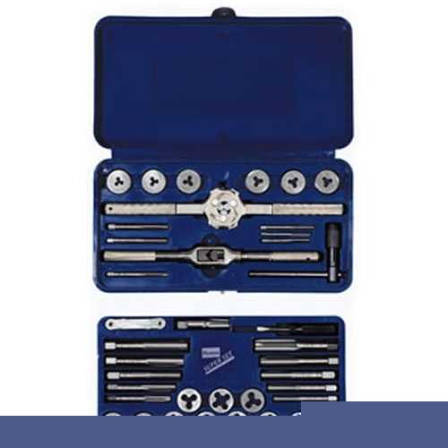 Irwin 39PC machine screw fractional tap & die set 23614