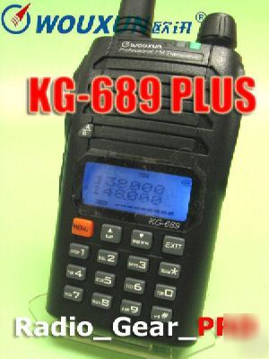 Kg-689 plus vhf with fm ham radio + free earpiece
