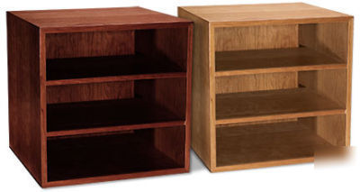 Levenger cubi desk bookcase- natural cherry *lt. s/d