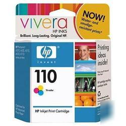 New hp no. 110 tri-color ink cartridge CB304AN