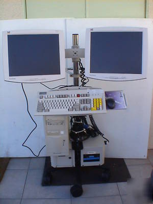  computer work station ergotron duel monitor 