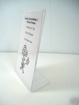 10 pack acrylic card holder / picture frame 4â€ x 6â€ 