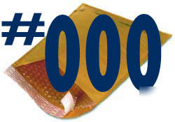 1000 #000 kraft 4X8 bubble mailers envelopes 4