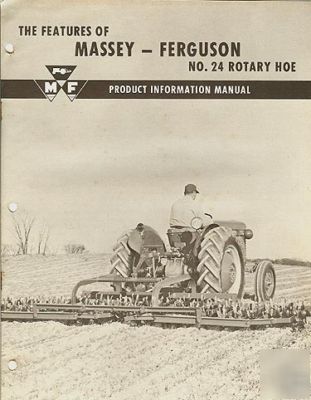 1950S massey ferguson mf 24 rotary hoe dealers manual