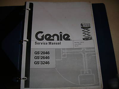 Genie gs 2046 2646 3246 scissor lift service manual