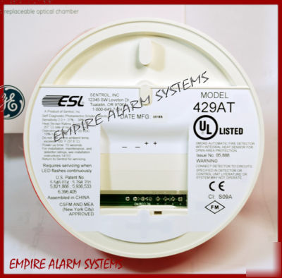 New ge / esl 429AT smoke detector w/ heat sensor 