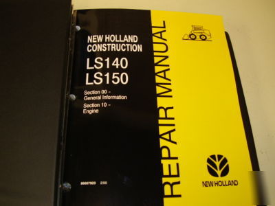New holland LS140/LS150 skidsteer service manual 