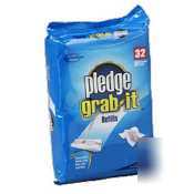 Pledge grab-it disposable refill - 32 count