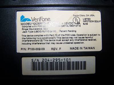 Tele check eclipse quartet credit card terminal machine