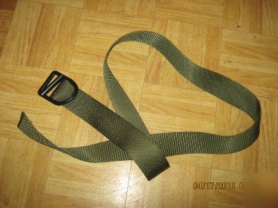 Tru spec olive belt police nylon web belt adjustable