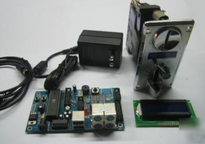 Universal coin mech coin acceptor validator pc timer 