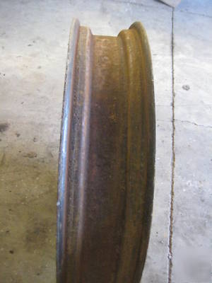 John deere h hn tractor rear rims 6 inch wide 1939 rare