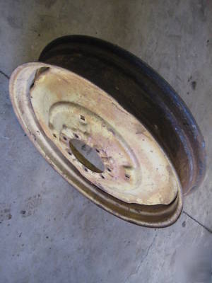 John deere h hn tractor rear rims 6 inch wide 1939 rare