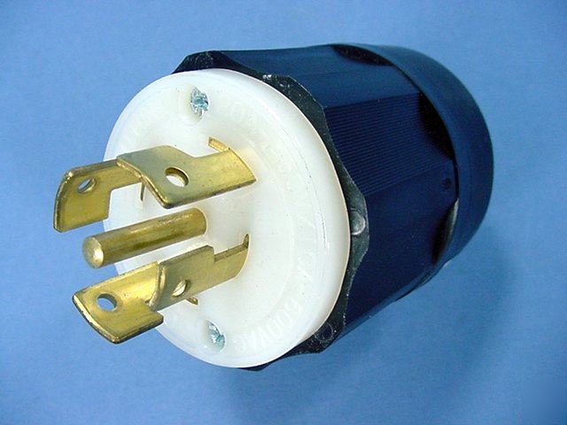 Leviton non-nema locking plug 20A 250V 10A 600VAC