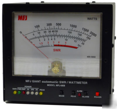 Mfj 869 giant digital swr/wattmeter, automatic
